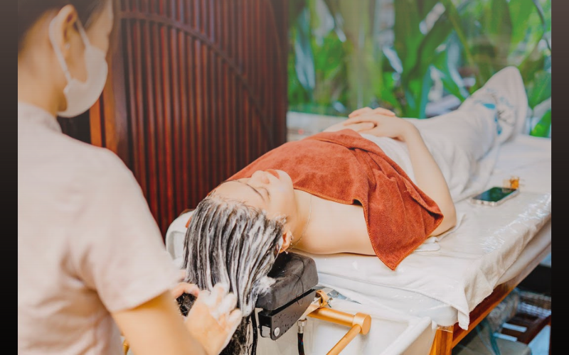 Dịch vụ gội đầu dưỡng sinh tại Hạ Spa