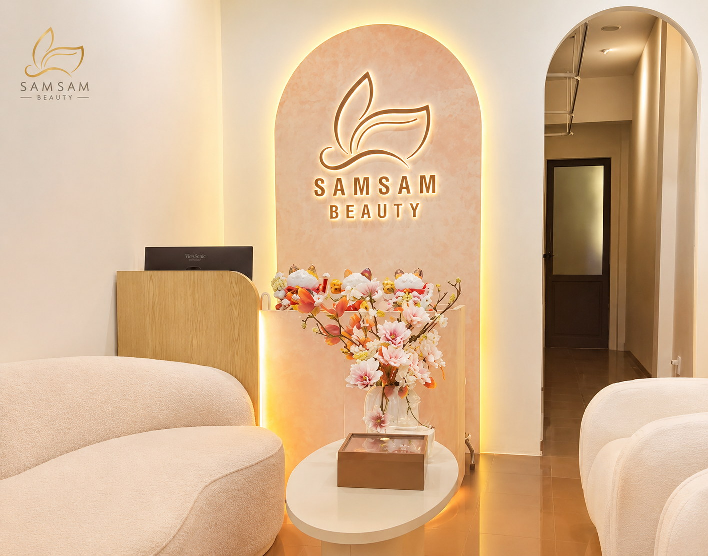 Không gian spa gội đầu dưỡng sinh quận 1 đúng chuẩn tại Sam Sam Beauty